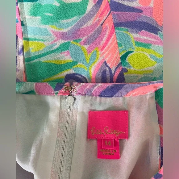 Lilly Pulitzer Girls Fernanda Dress Size 14